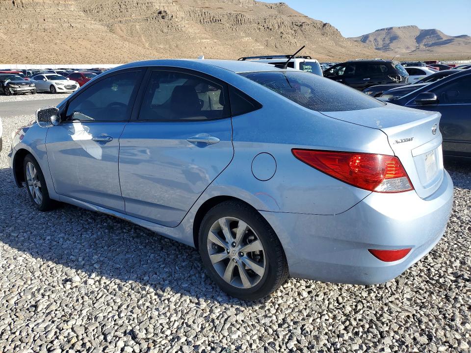 2012 Hyundai Accent VIN KMHCU4AE6CU075829 COPART salvage auction — FRONT END, Nv - Salvage Title, sold $850 on 2026-07-06 (photo 2)
