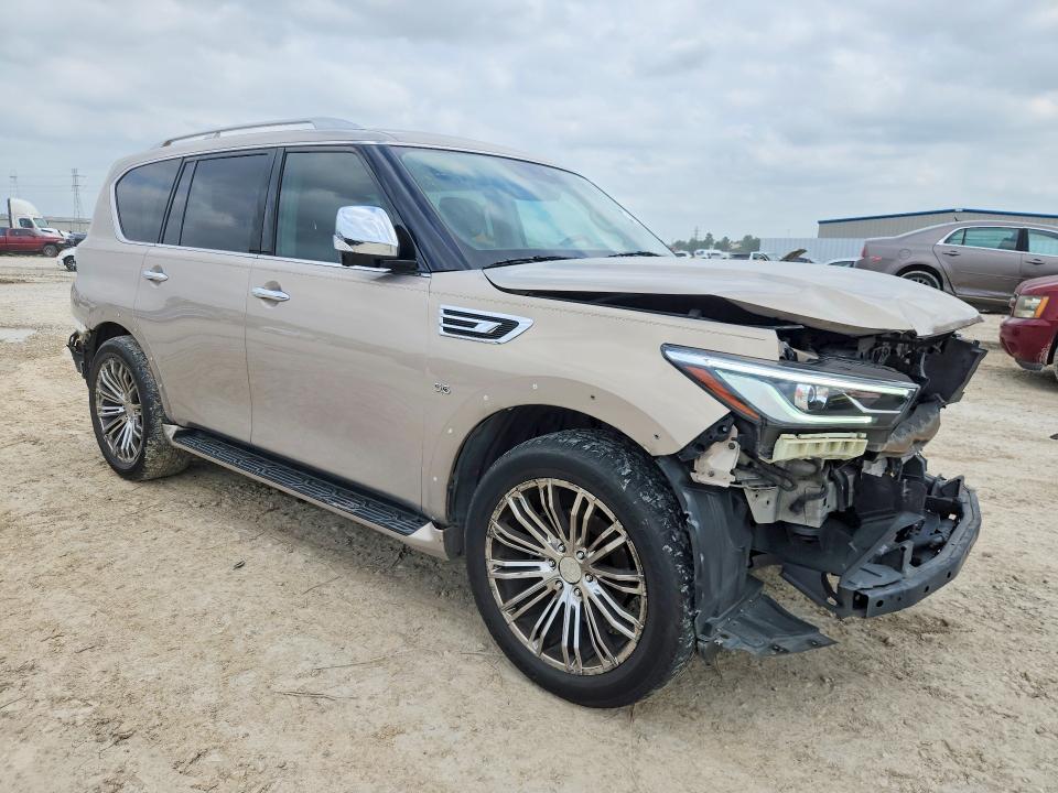 2019 Infiniti Qx80 VIN JN8AZ2NE5K9225267 COPART salvage auction — FRONT END, Tx - Salvage Vehicle Title, sold $7,200 on 2026-07-10 (photo 4)