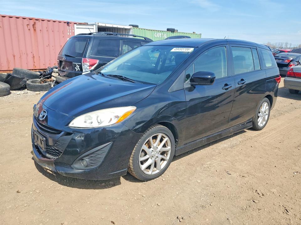 2012 Mazda 5 VIN JM1CW2DL6C0108669 COPART salvage auction — FRONT END, Il - Salvage Certificate, sold $525 on 2026-07-07 (photo 1)