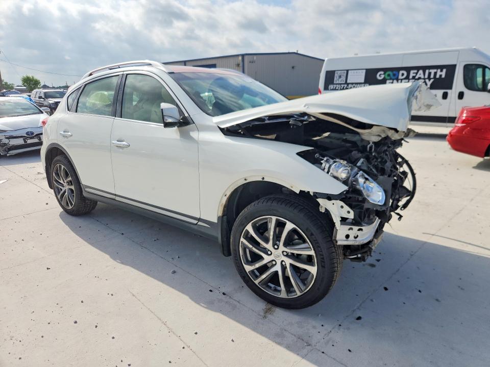 2017 Infiniti Qx50 VIN JN1BJ0RR0HM409839 COPART salvage auction — FRONT END, Tx - Salvage Vehicle Title, sold $700 on 2026-07-17 (photo 4)