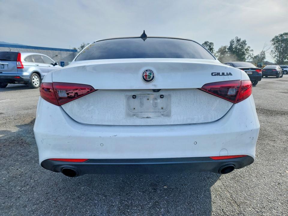 2020 Alfa romeo Giulia VIN ZARFAMAN0L7632216 COPART salvage auction — FRONT END, Ca - Salvage Certificate, sold $825 on 2026-07-07 (photo 6)