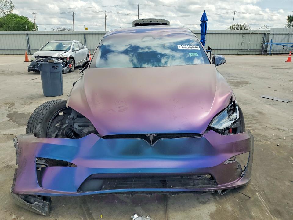 2023 Tesla Model x VIN 7SAXCBE69PF405366 COPART salvage auction — FRONT END, Tx - Salvage Vehicle Title, sold $16,900 on 2026-07-02 (photo 5)