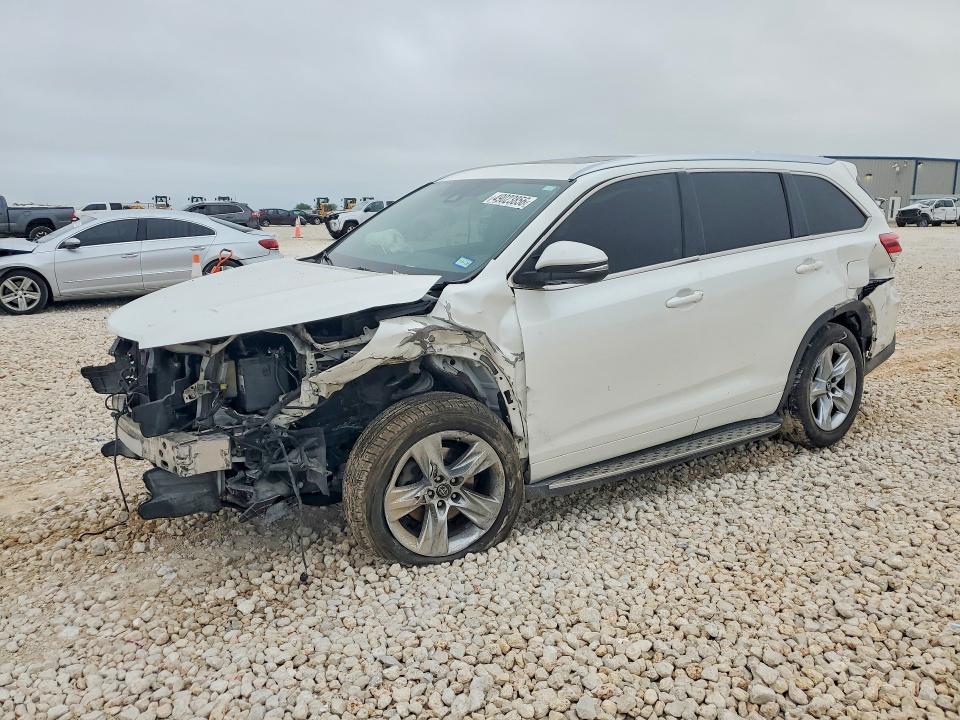 2017 Toyota Highlander VIN 5TDDZRFH1HS417743 COPART salvage auction — FRONT END, Tx - Salvage Vehicle Title, sold $70 on 2026-07-09 (photo 1)