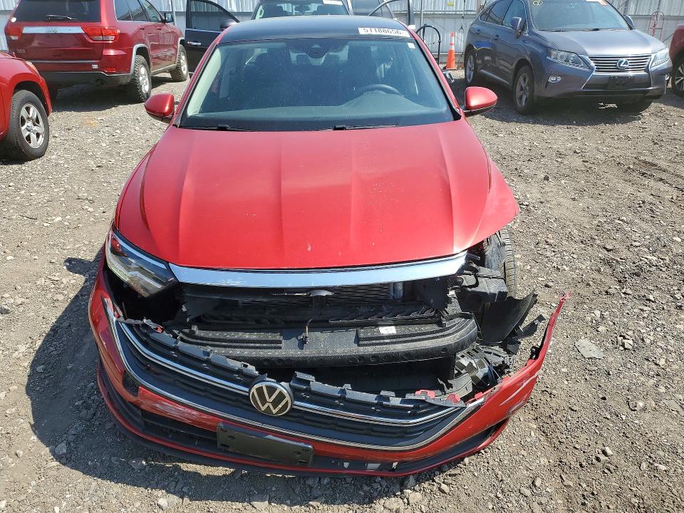 2024 Volkswagen Jetta VIN 3VW7M7BU3RM031729 COPART salvage auction — FRONT END, Md - Cert Of Salvage > 75% Damage, sold $3,050 on 2026-07-27 (photo 5)