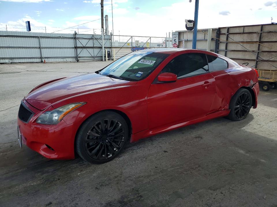 2012 Infiniti G37 VIN JN1CV6EK7CM423783 COPART salvage auction — REAR END, Tx - Salvage Vehicle Title, sold $125 on 2026-07-31 (photo 1)