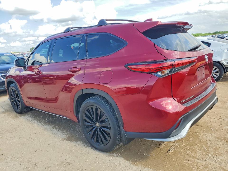 2023 Toyota Highlander VIN 5TDKDRAH2PS515238 COPART salvage auction — REAR END, Tx - Salvage Vehicle Title, sold $19,700 on 2026-07-16 (photo 2)