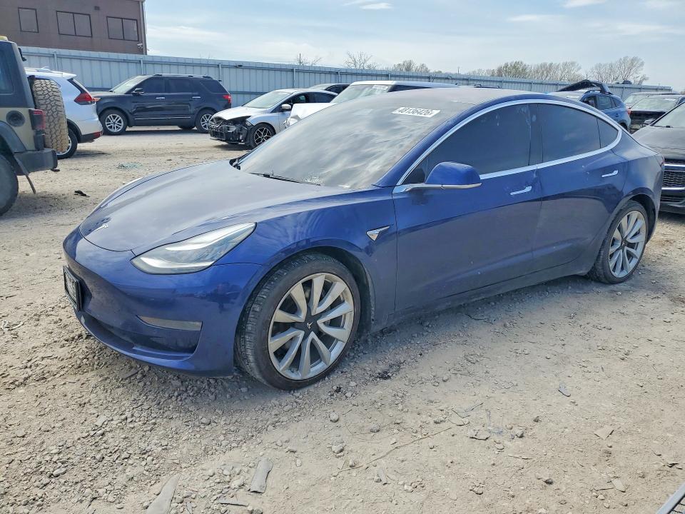 2018 Tesla Model 3 VIN 5YJ3E1EB8JF185416 COPART salvage auction — HAIL, Mn - Cert Of Title-Salvage, sold $1,600 on 2026-07-28 (photo 1)