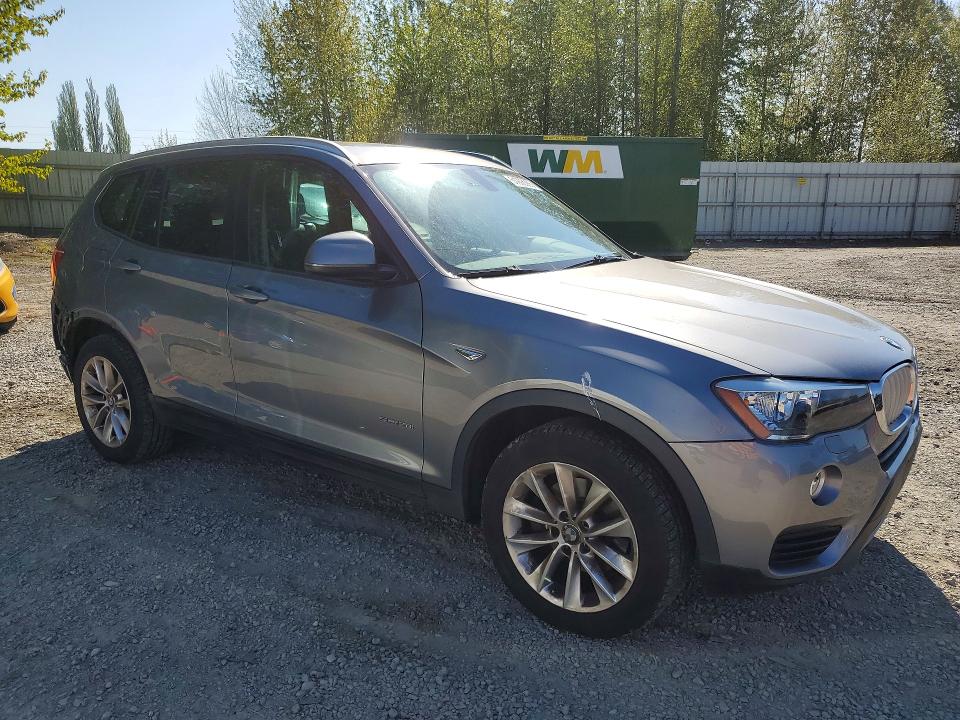 2017 BMW X3 VIN 5UXWZ7C30H0X40138 COPART salvage auction — REAR END, Salvage Title, sold $3,150 on 2026-07-20 (photo 4)