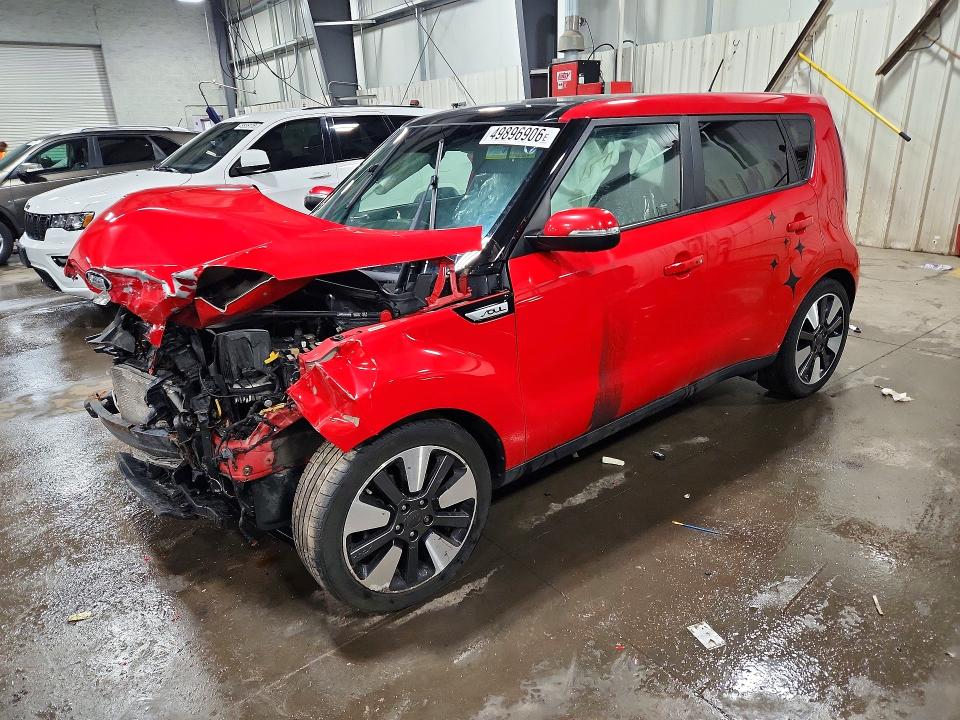 2014 Kia Soul VIN KNDJX3A50E7713166 COPART salvage auction — FRONT END, Mn - Cert Of Title-Prior Salvage, sold $525 on 2026-07-09 (photo 1)