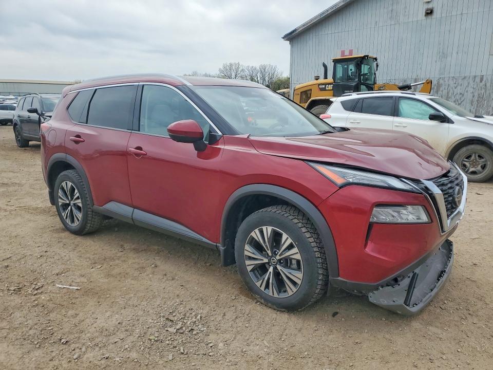 2021 Nissan Rogue VIN JN8AT3BB9MW222281 COPART salvage auction — FRONT END, Mi - Scrap Certificate Of Title, sold $4,900 on 2026-07-22 (photo 4)