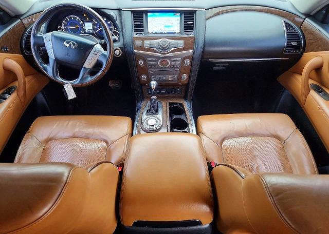 2016 Infiniti Qx80 VIN JN8AZ2ND2G9800116 COPART salvage auction — FRONT END, Tx - Certificate Of Title, sold $3,100 on 2026-07-07 (photo 9)