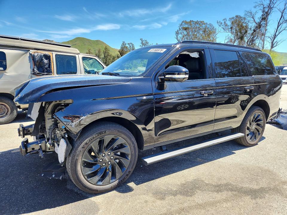 2025 Lincoln Navigator VIN 5LMJJ2LG1SEL03745 COPART salvage auction — FRONT END, Ca - Salvage Certificate, sold $47,250 on 2026-07-28 (photo 1)