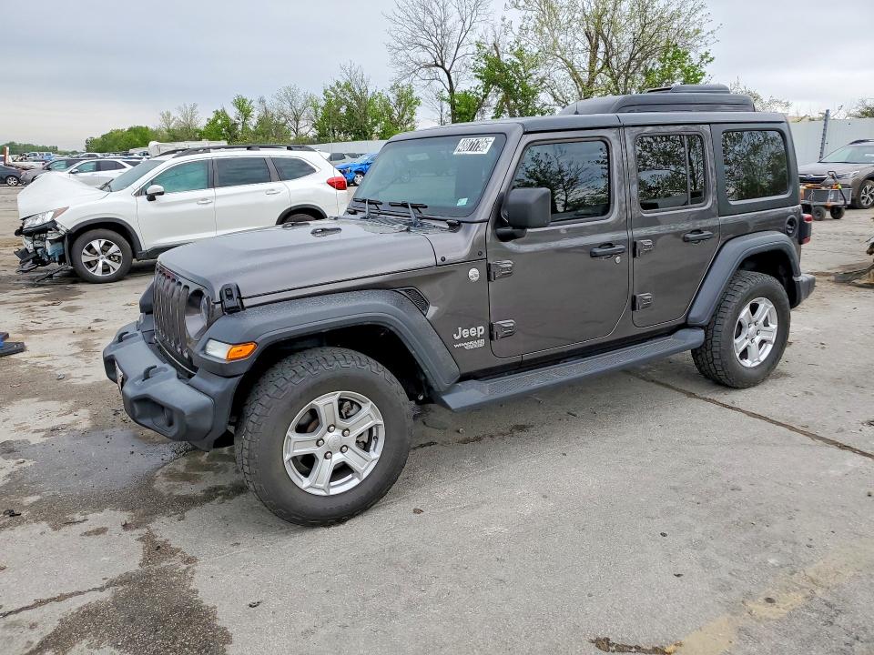 2019 Jeep Wrangler unlimited VIN 1C4HJXDG4KW507371 — COPART salvage auction photo