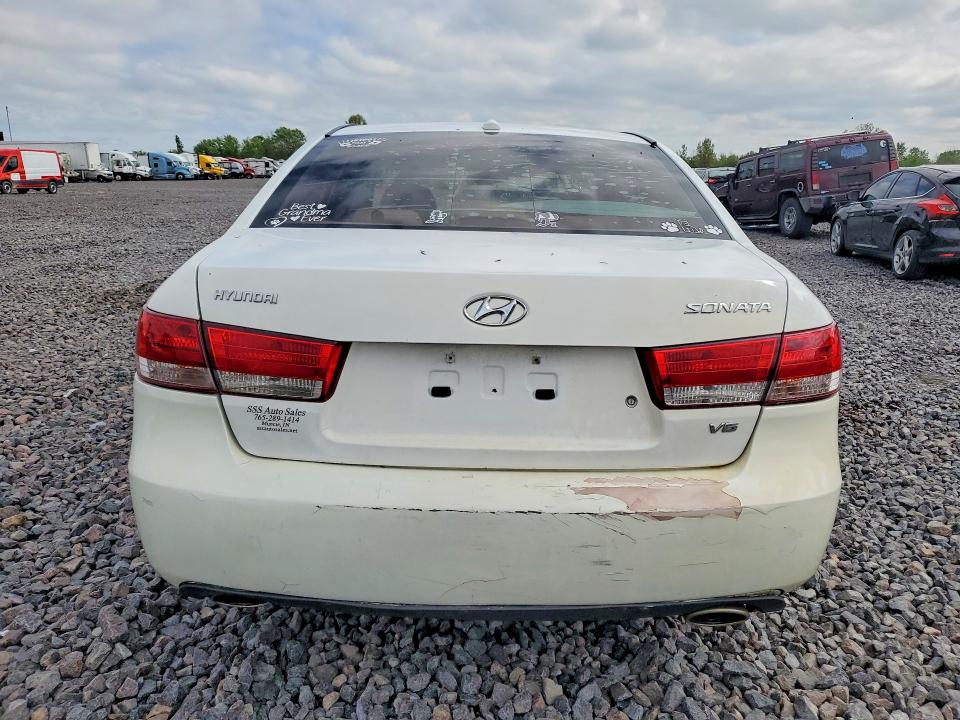 2008 Hyundai Sonata VIN 5NPET46F88H379795 COPART salvage auction — FRONT END, In - Cert Of Title - Rebuilt Vehicl, sold $500 on 2026-07-07 (photo 6)