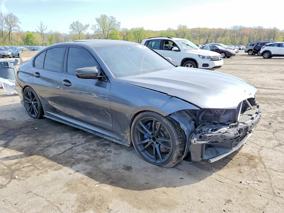 2022 BMW M3 VIN 3MW5U9J07N8C29797 COPART salvage auction — FRONT END, Ny - Mv-907A Salvage Certificate, sold $14,900 on 2026-07-09 (photo 4)