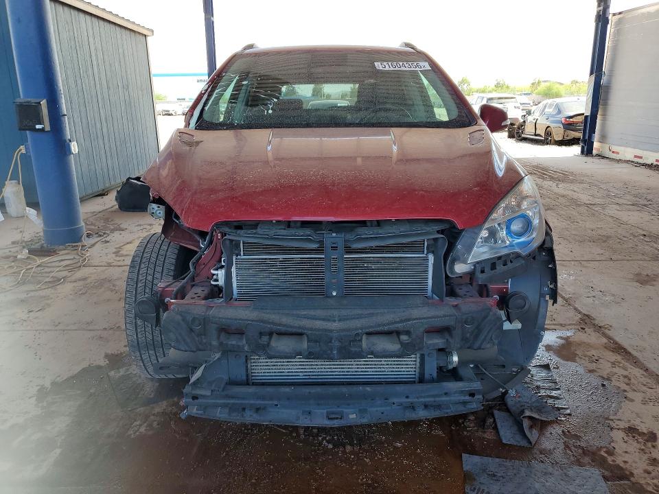 2016 Buick Encore VIN KL4CJCSB8GB568838 COPART salvage auction — FRONT END, Id - Salvage Certificate Of Title, sold $1,550 on 2026-07-07 (photo 5)