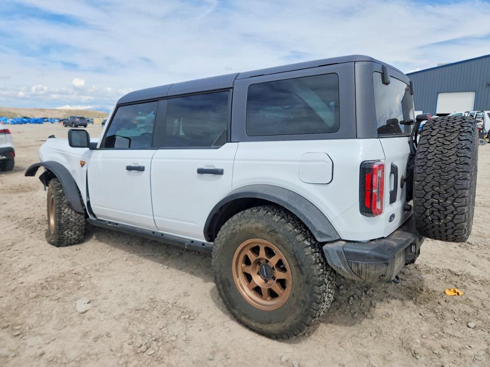 2024 Ford Bronco VIN 1FMEE9BP1RLA07634 COPART salvage auction — FRONT END, Ut - Salvage Certificate, sold $11,800 on 2026-07-02 (photo 2)