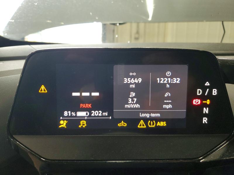 2021 Volkswagen Id.4 VIN WVGRMPE24MP031906 COPART salvage auction — FRONT END, Il - Salvage Certificate, sold $6,400 on 2026-07-16 (photo 9)