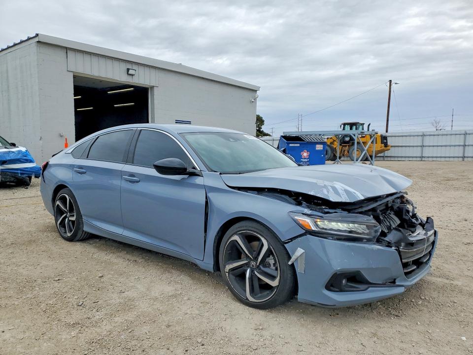 2022 Honda Accord VIN 1HGCV1F43NA087393 COPART salvage auction — FRONT END, IA - CERT OF TITLE-SALVAGE TITLE, sold $10,100 on 2026-07-27 (photo 4)