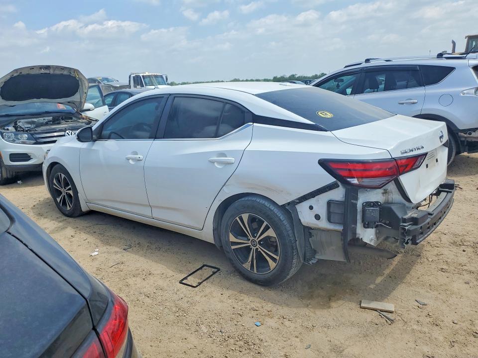 2020 Nissan Sentra VIN 3N1AB8CVXLY257426 COPART salvage auction — REAR END, Tx - Salvage Vehicle Title, sold $4,100 on 2026-07-09 (photo 2)