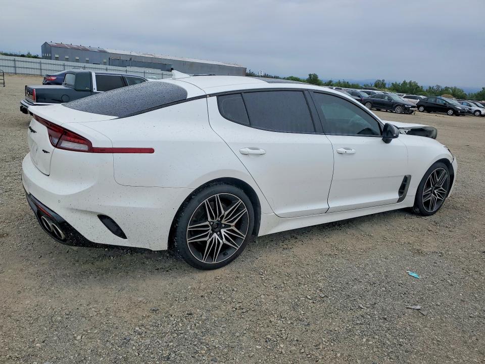 2022 Kia Stinger VIN KNAE45LC6N6101624 COPART salvage auction — FRONT END, Ca - Salvage Certificate, sold $5,400 on 2026-07-10 (photo 3)