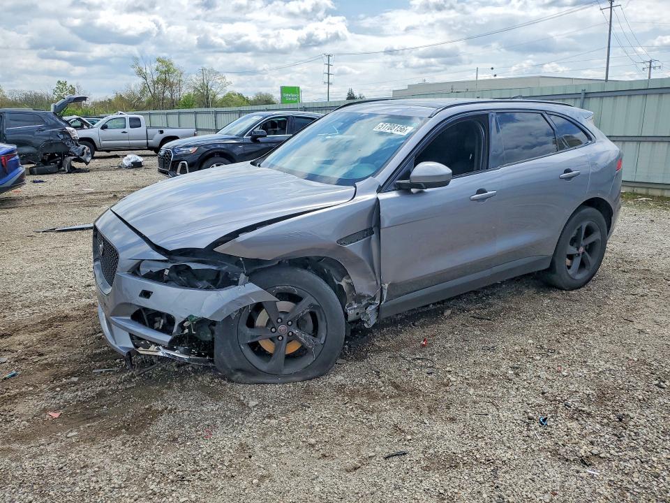 2020 Jaguar F-pace VIN SADCJ2FXXLA633005 COPART salvage auction — FRONT END, Il - Salvage Certificate, sold $3,950 on 2026-07-08 (photo 1)