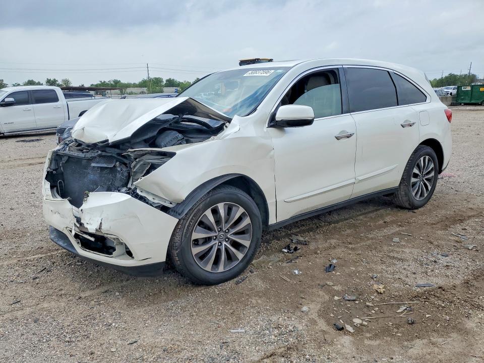 2015 Acura Mdx VIN 5FRYD3H4XFB007675 COPART salvage auction — FRONT END, Salvage Title, sold $1,150 on 2026-09-03 (photo 1)