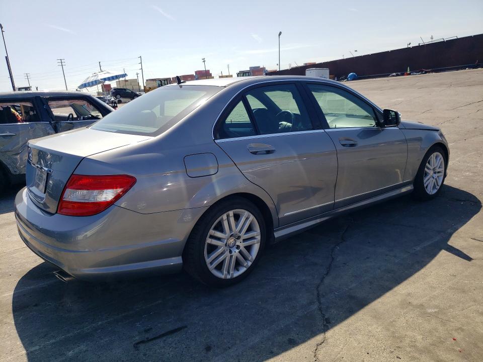 2009 Mercedes-benz C-klasse VIN WDDGF54X69R074992 COPART salvage auction — FRONT END, Ca - Salvage Certificate, sold $1,850 on 2026-08-07 (photo 3)