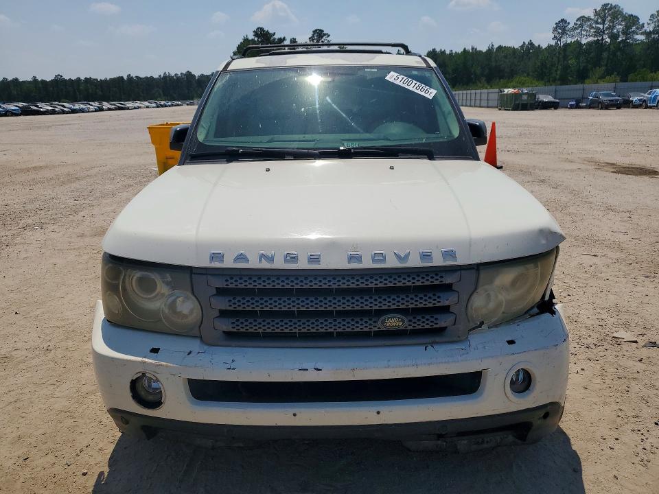 2008 Land rover Range rover sport VIN SALSK25498A137270 COPART salvage auction — FRONT END, Sc - Cert Of Title-Salvage, sold $700 on 2026-07-20 (photo 5)