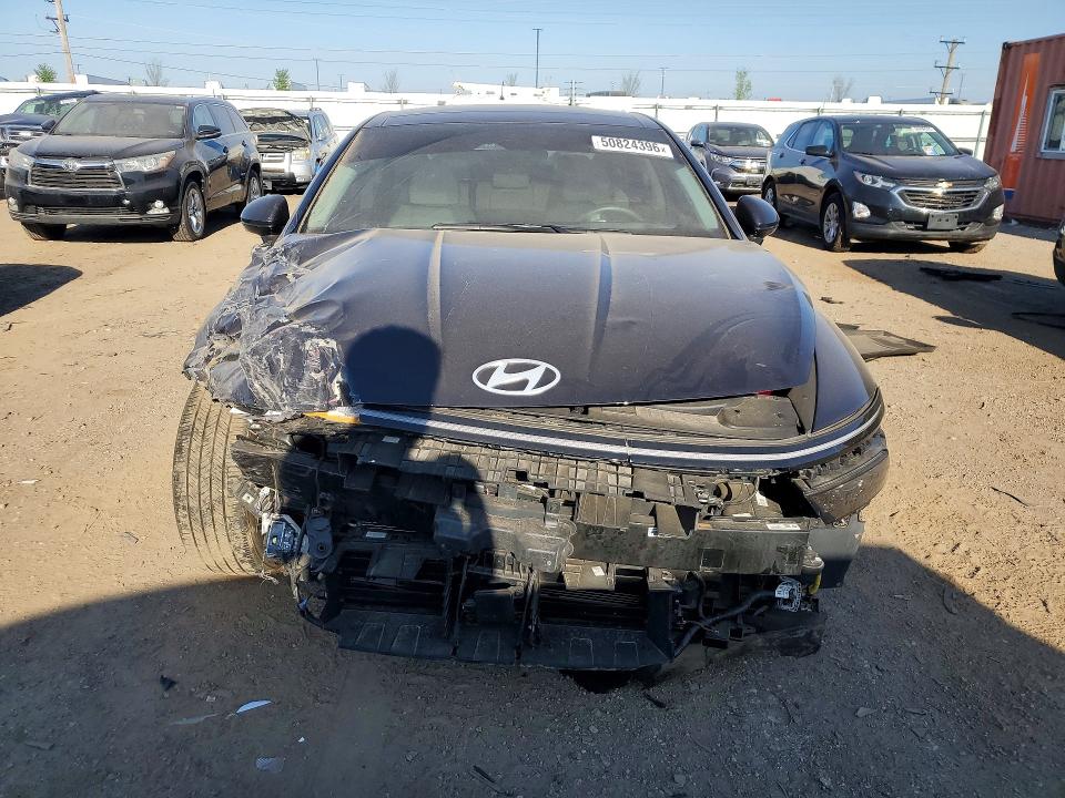 2025 Hyundai Sonata VIN KMHL54JJ2SA105239 COPART salvage auction — FRONT END, Il - Salvage Certificate, sold $7,200 on 2026-07-30 (photo 5)