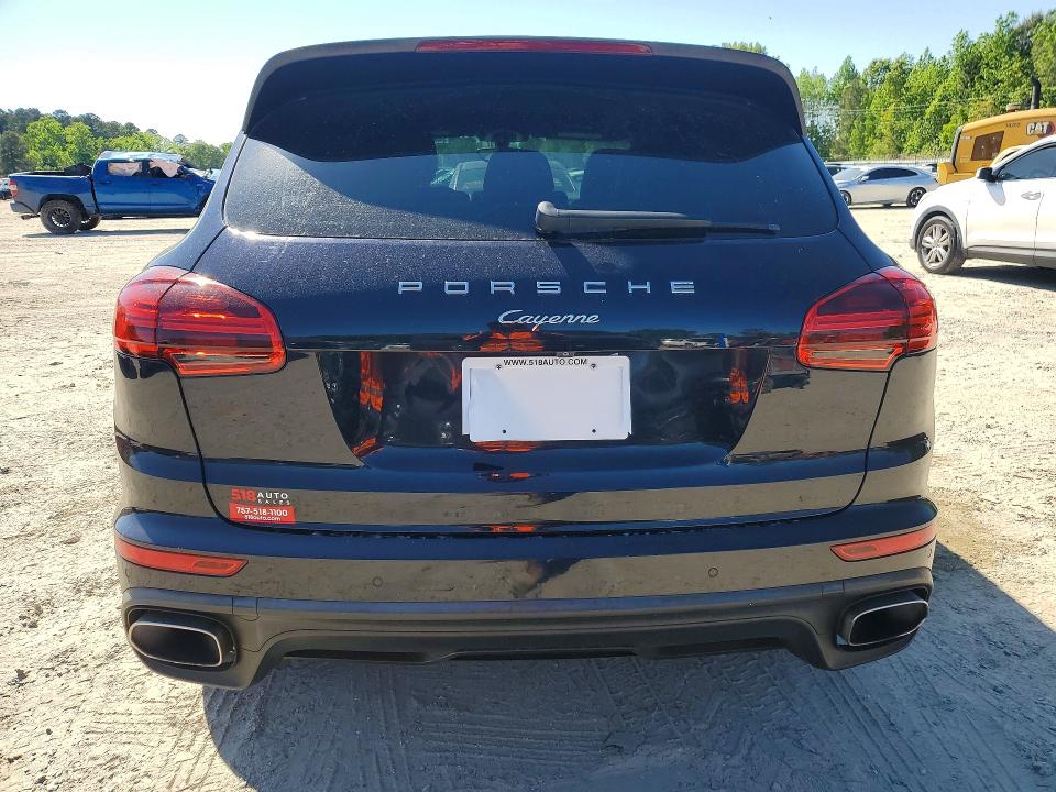 2016 Porsche Cayenne VIN WP1AA2A22GLA00991 COPART salvage auction — FRONT END, VA - CERT OF TITLE - SALVAGE, sold $3,750 on 2026-07-07 (photo 6)
