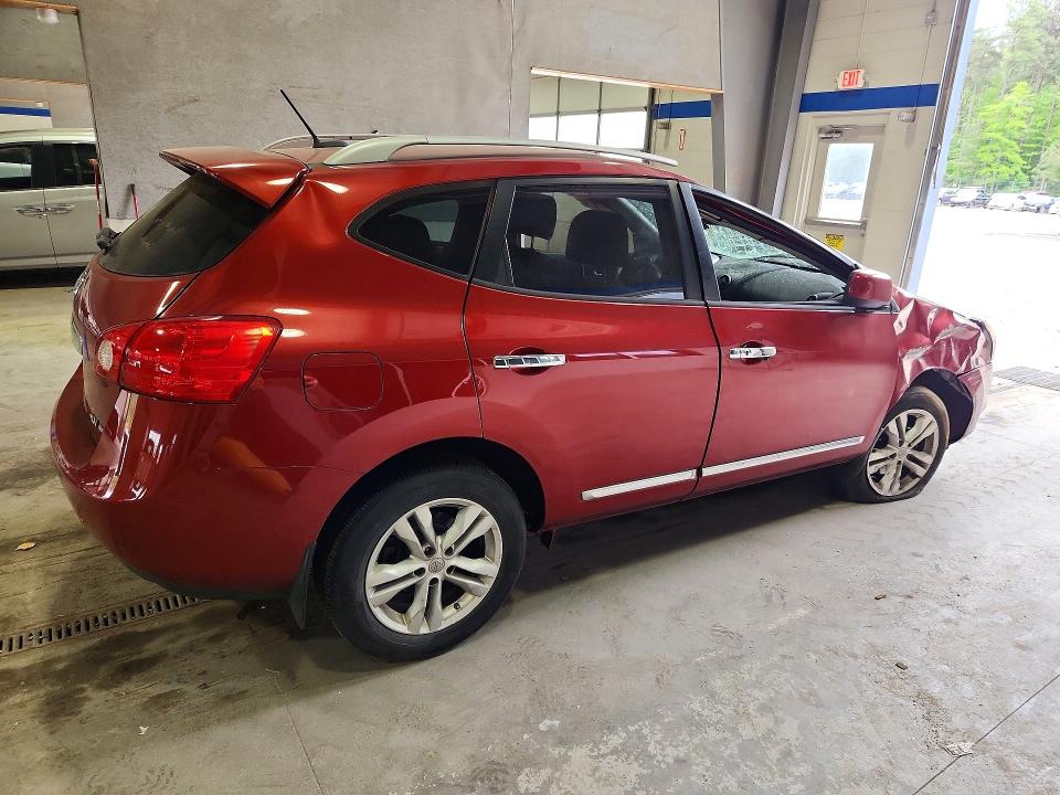 2012 Nissan Rogue VIN JN8AS5MV7CW361569 COPART salvage auction — ALL OVER, Va - Cert Of Title - Salvage, sold $350 on 2026-07-31 (photo 3)