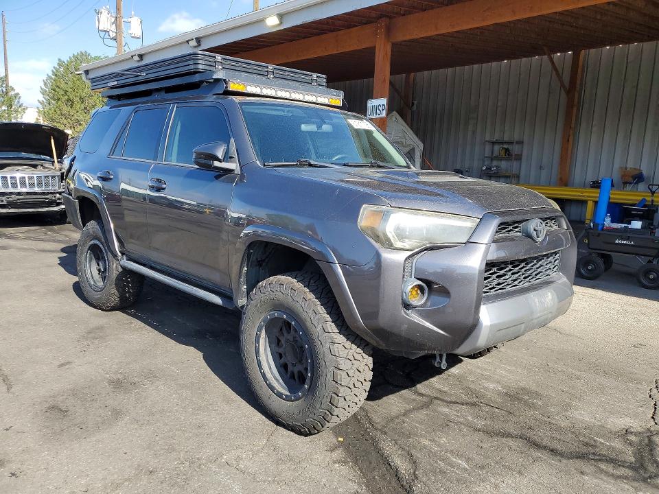 2016 Toyota 4runner VIN JTEBU5JR5G5313335 COPART salvage auction — REAR END, Salvage Title, sold $500 on 2026-07-21 (photo 4)