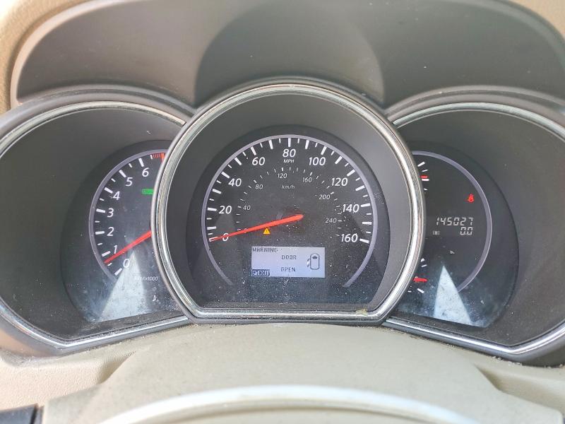 2012 Nissan Murano VIN JN8AZ1MW9CW219091 COPART salvage auction — FRONT END, Pa - Certificate Of Salvage, sold $875 on 2026-07-27 (photo 9)