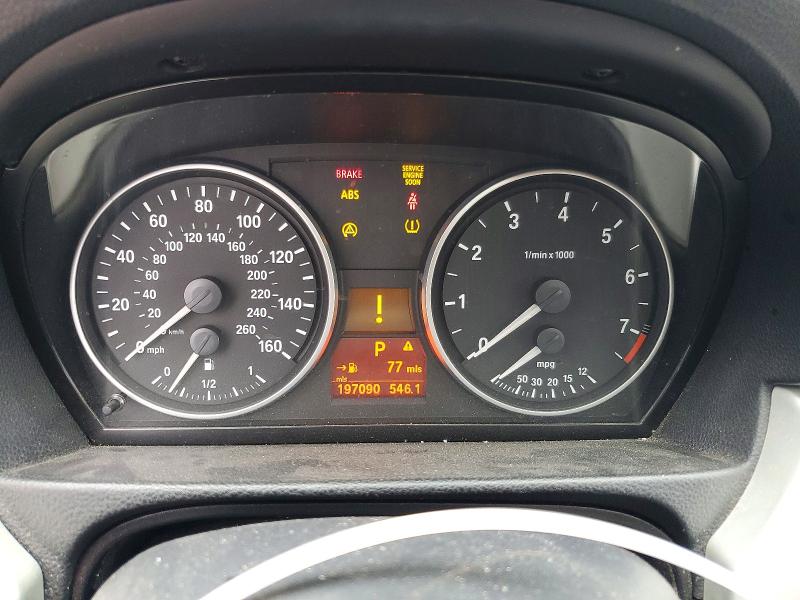 2007 BMW 3er VIN WBAVC93587K035535 COPART salvage auction — HAIL, Mo - Salvage Certificate Of Title, sold $475 on 2026-07-07 (photo 9)