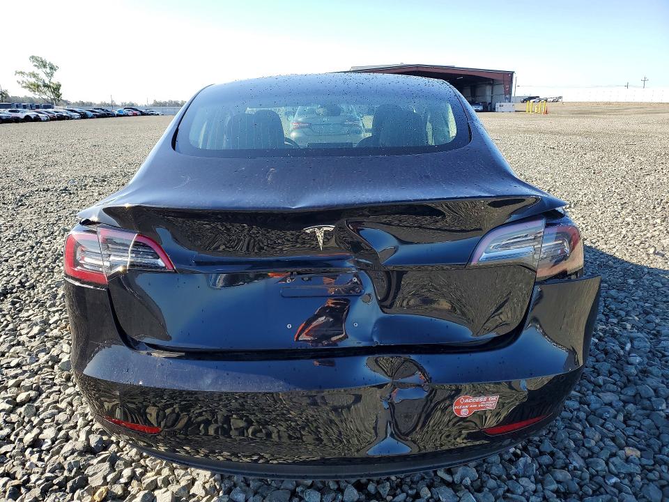 2018 Tesla Model 3 VIN 5YJ3E1EA2JF070978 COPART salvage auction — REAR END, Ca - Salvage Certificate, sold $4,550 on 2026-07-23 (photo 6)