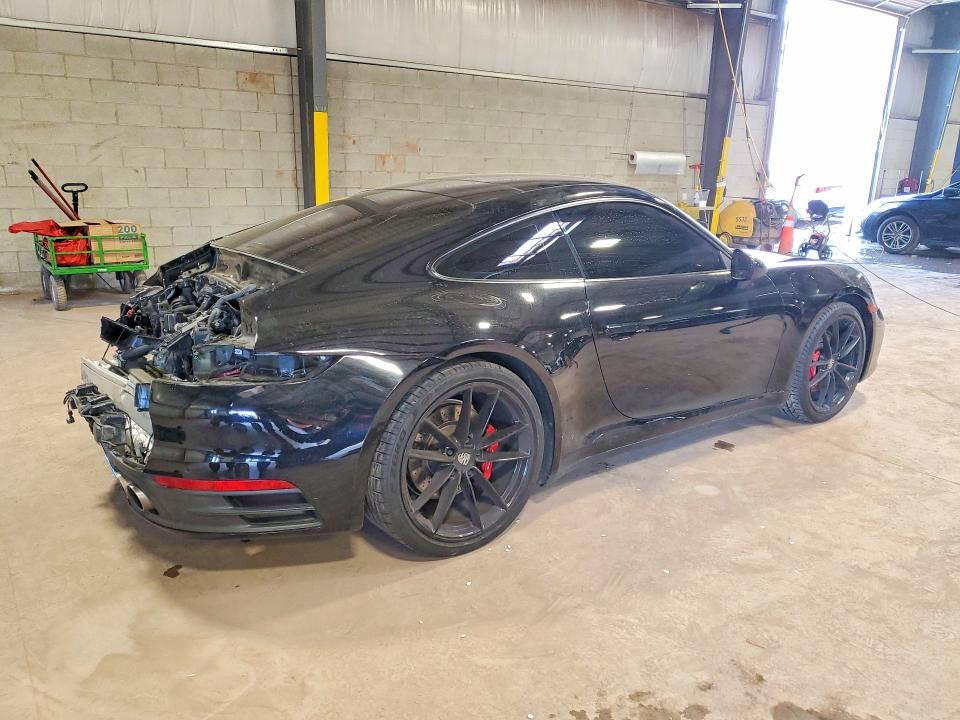 2020 Porsche 911 VIN WP0AB2A9XLS227857 COPART salvage auction — REAR END, De - Salvage Certificate, sold $27,000 on 2026-07-29 (photo 3)