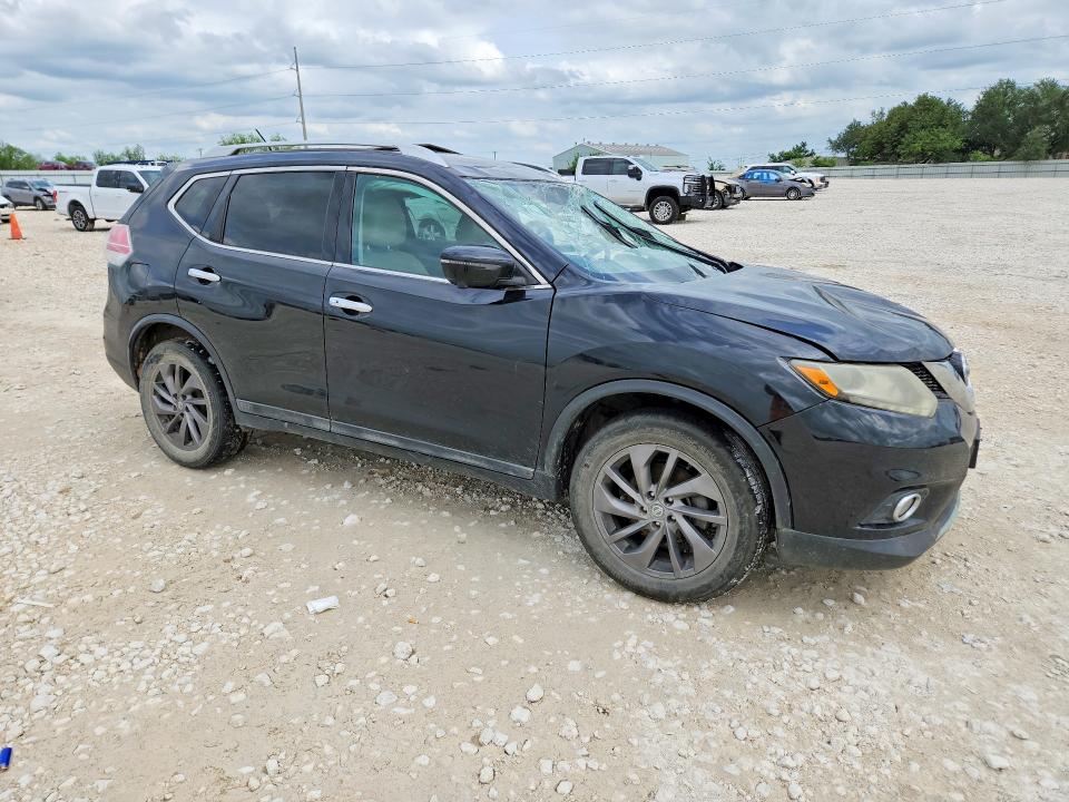 2016 Nissan Rogue VIN 5N1AT2MT5GC731524 COPART salvage auction — ROLLOVER, Tx - Salvage Vehicle Title, sold $1,300 on 2026-07-09 (photo 4)