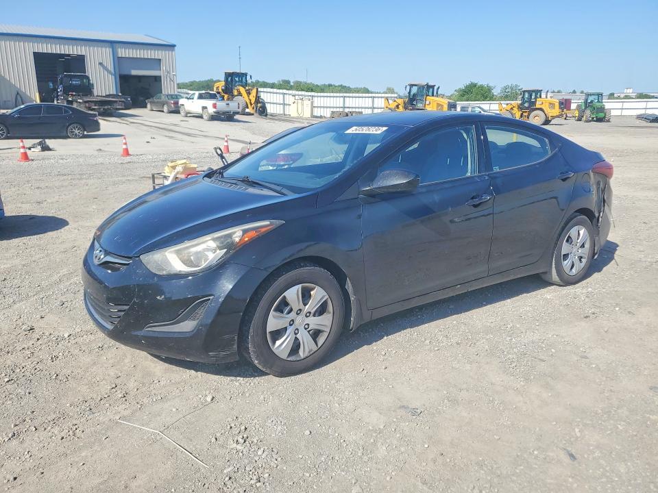 2016 Hyundai Elantra VIN 5NPDH4AE4GH714822 COPART salvage auction — REAR END, Ky - Cert Of Title-Salvage, sold $875 on 2026-07-09 (photo 1)