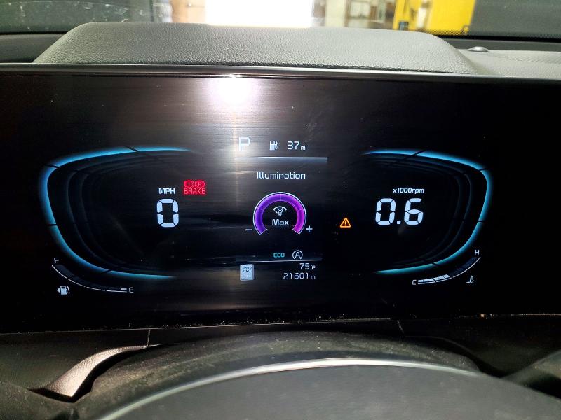2025 Kia Telluride VIN 5XYP64GC9SG575778 COPART salvage auction — HAIL, Oh - Cert Of Title-Salvage, sold $10,600 on 2026-07-06 (photo 9)
