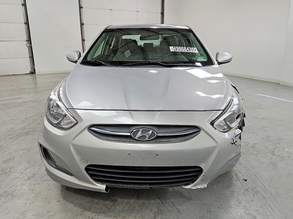 2017 Hyundai Accent VIN KMHCT4AE5HU306987 COPART salvage auction — FRONT END, Wv - Certificate Of Title, sold $525 on 2026-07-16 (photo 5)