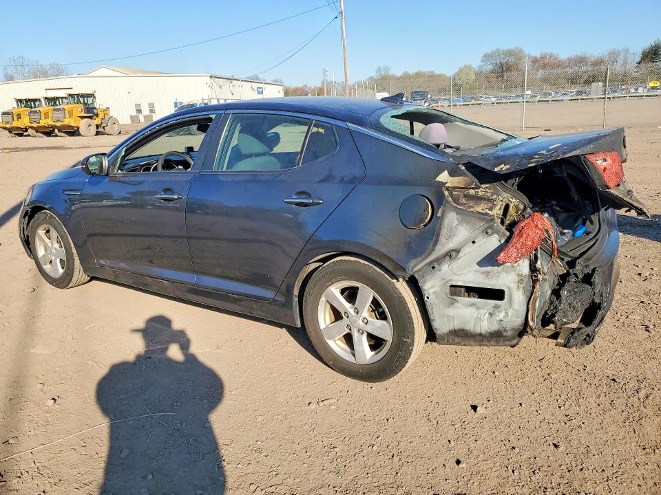 2015 Kia Optima VIN KNAGM4A75F5574107 COPART salvage auction — REAR END, Pa - Certificate Of Salvage, sold $15 on 2026-07-27 (photo 2)