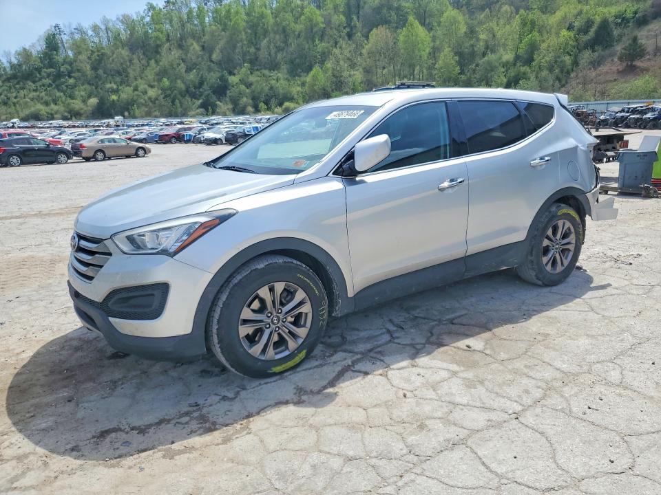 2015 Hyundai Santa fe VIN 5XYZTDLB4FG251187 COPART salvage auction — REAR END, Wv - Salvage Certificate, sold $1,950 on 2026-07-30 (photo 1)