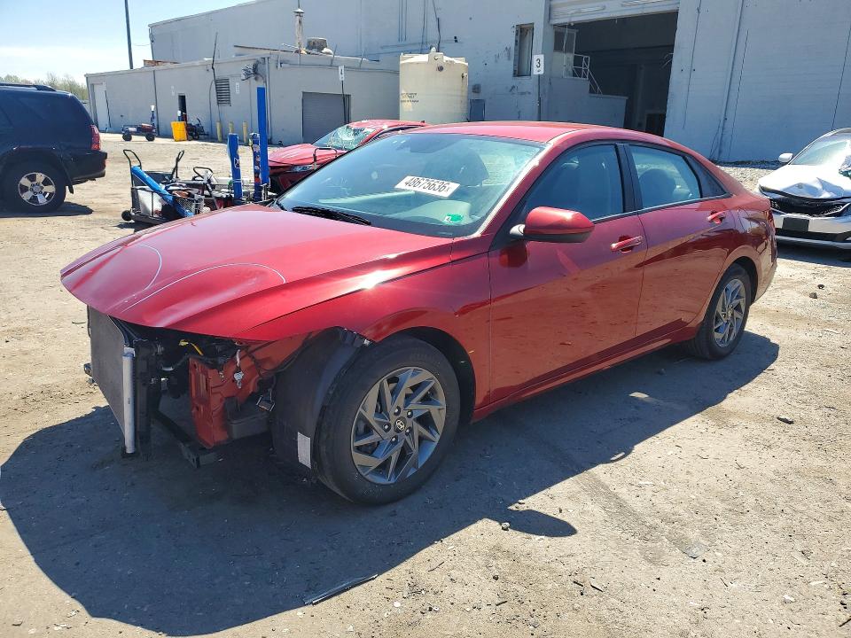 2024 Hyundai Elantra VIN KMHLM4DG3RU675228 COPART salvage auction — FRONT END, Va - Cert Of Title - Salvage, sold $4,700 on 2026-07-08 (photo 1)