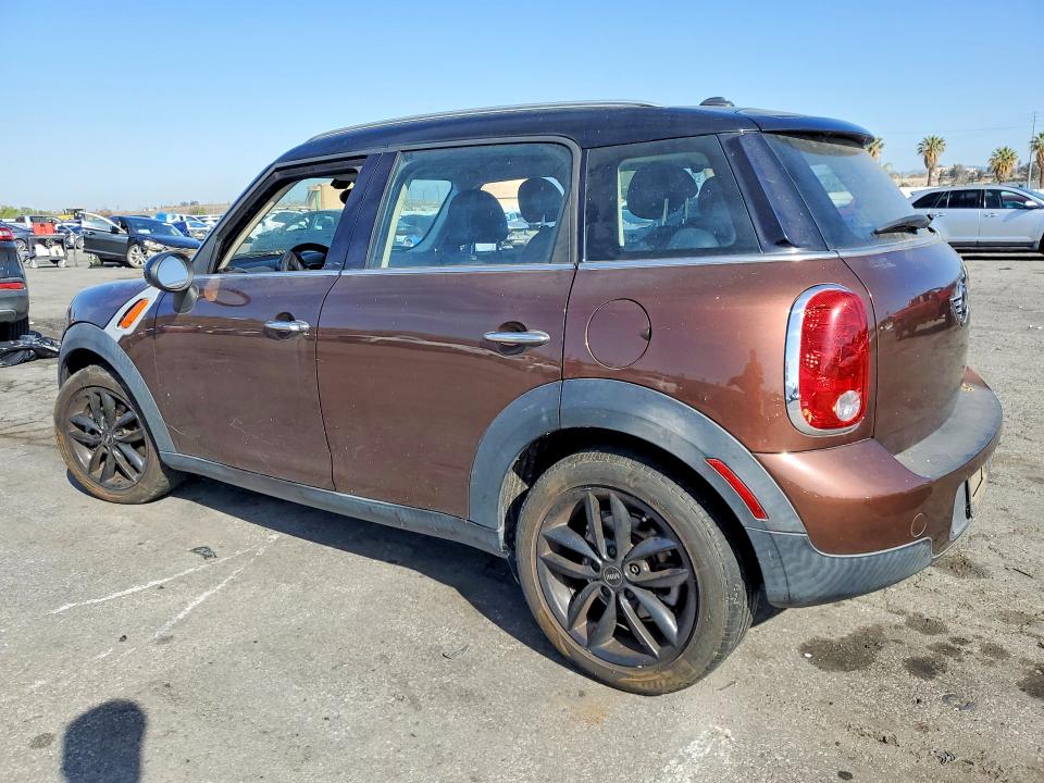 2013 Mini Cooper VIN WMWZB3C57DWM09977 COPART salvage auction — MECHANICAL, Ca - Salvage Certificate, sold $775 on 2026-07-07 (photo 2)
