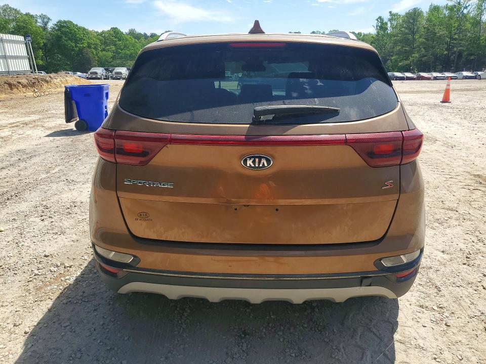 2020 Kia Sportage VIN KNDP63AC3L7684187 COPART salvage auction — FRONT END, Nc - Salvage Certificate Of Title, sold $3,200 on 2026-07-31 (photo 6)