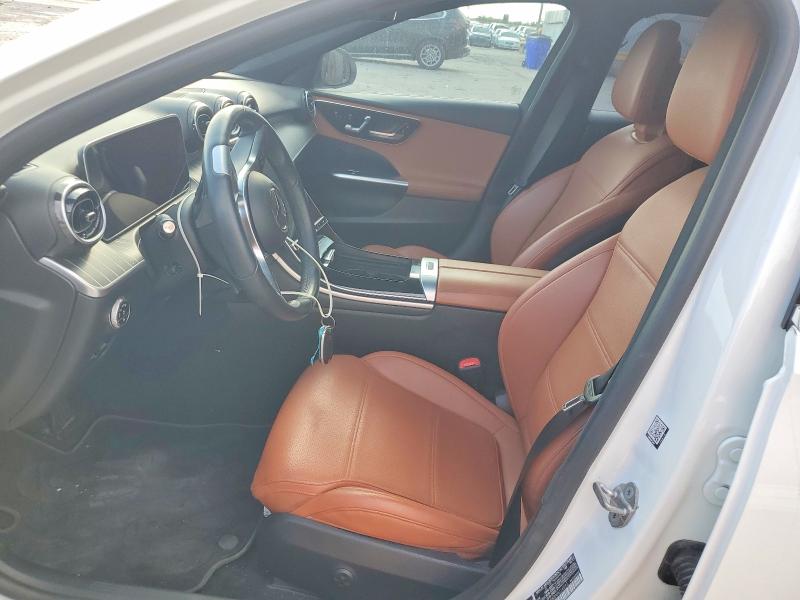 2022 Mercedes-benz C class VIN W1KAF4GB8NR014092 COPART salvage auction — ENGINE BURN, Tx - Salvage Vehicle Title, sold $15,600 on 2026-07-14 (photo 7)