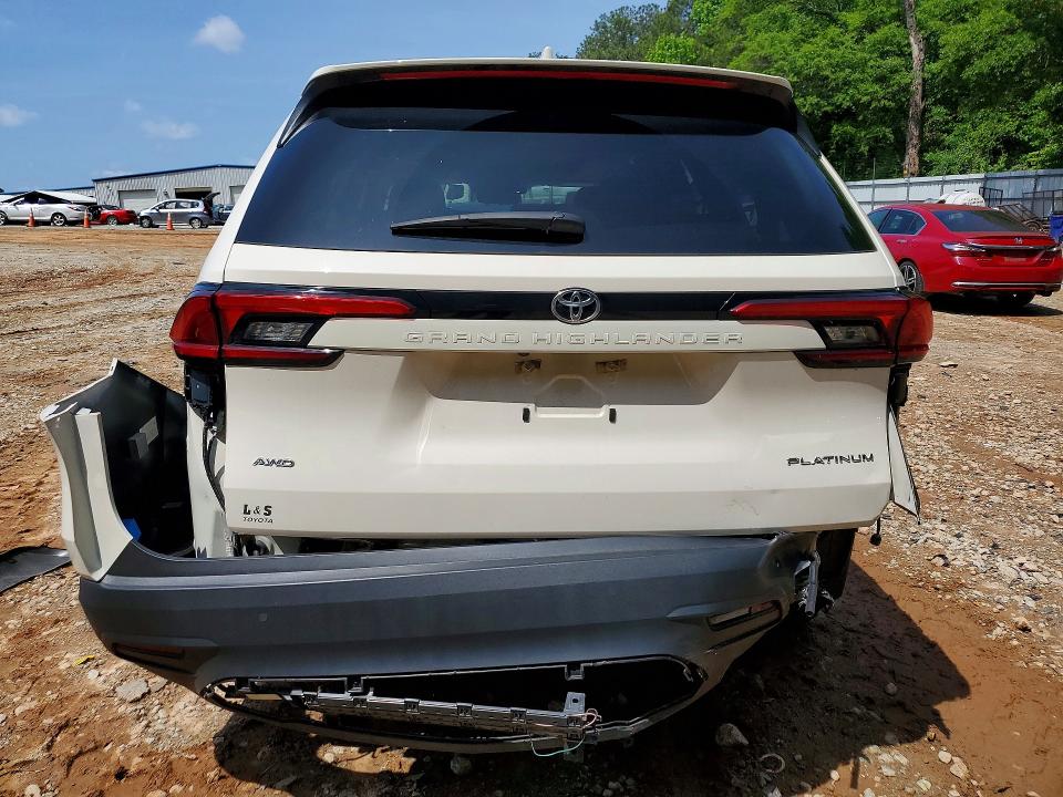 2024 Toyota Highlander VIN 5TDAAAB55RS047941 COPART salvage auction — REAR END, Ga - Cert Of Title-Salvage, sold $15,100 on 2026-07-21 (photo 6)