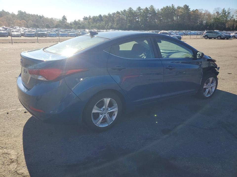 2016 Hyundai Elantra VIN KMHDH4AE0GU629123 COPART salvage auction — FRONT END, Ri - Salvage Certificate Of Title, sold $1,650 on 2026-07-07 (photo 3)
