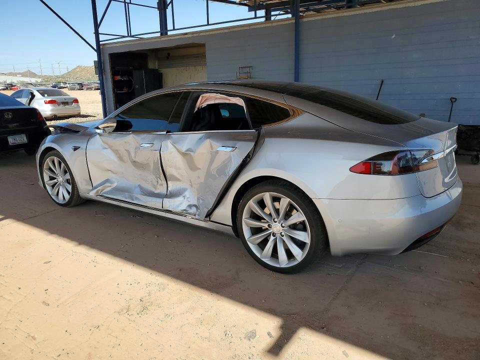 2016 Tesla Model s VIN 5YJSA1E24GF176745 COPART salvage auction — SIDE, Salvage Title, sold $4,400 on 2026-07-16 (photo 2)